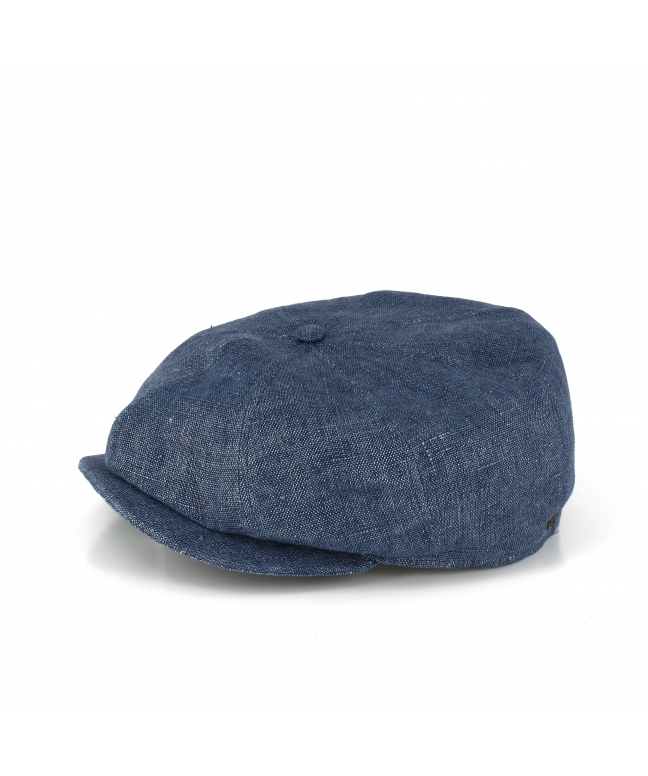 100% linen beanie hat with cotton lining