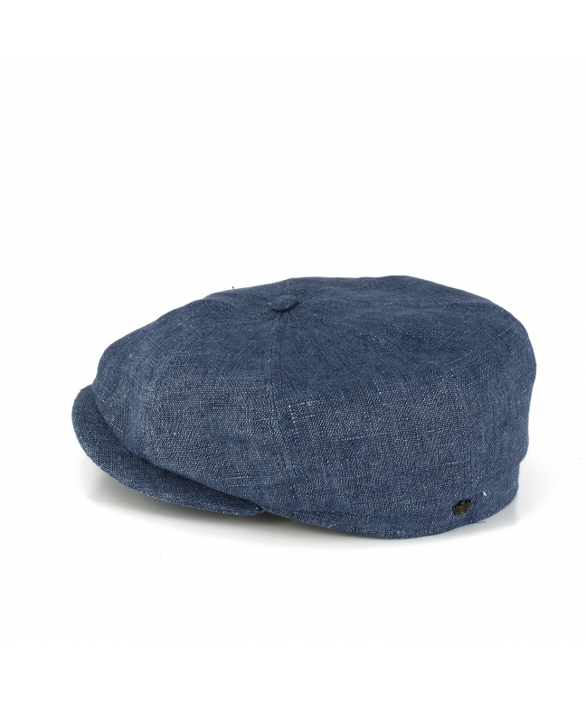 100% linen beanie hat with cotton lining