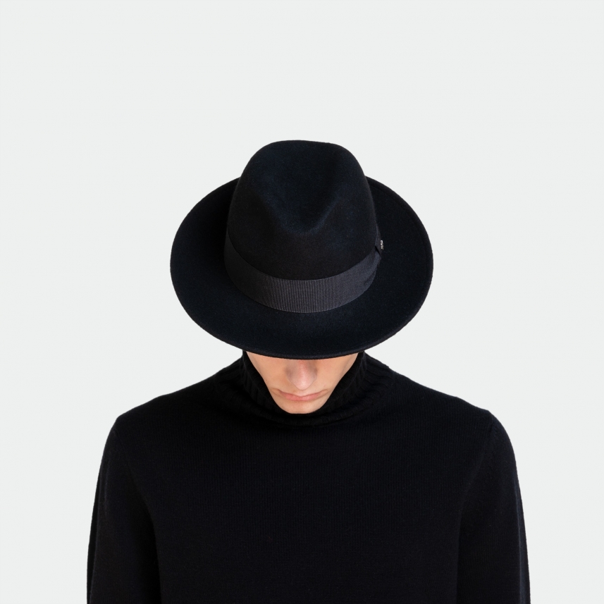 Men's Fedora Felt Hat Classic MAN with Grosgrain