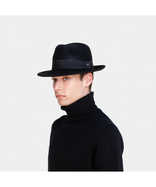 Men's Fedora Felt Hat Classic MAN with Grosgrain