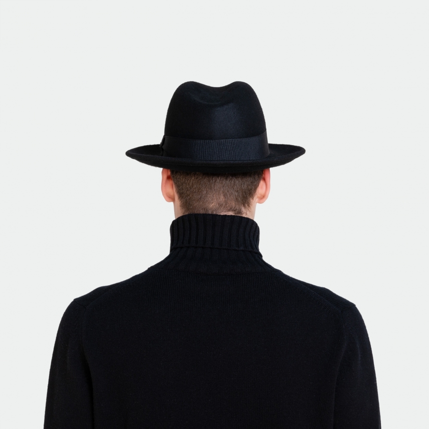Men's Fedora Felt Hat Classic MAN with Grosgrain