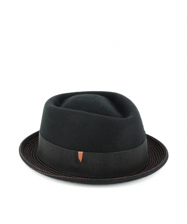 Men's pork pie model felt hat Made in Italy