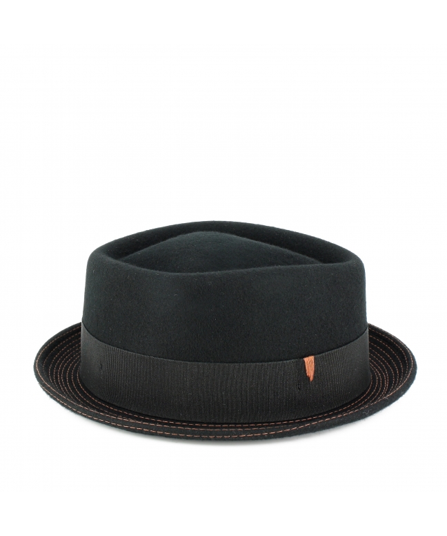 Men's pork pie model felt hat Made in Italy