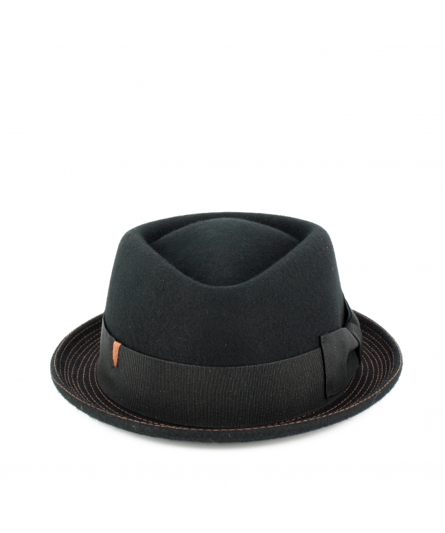 Men's pork pie model felt hat Made in Italy