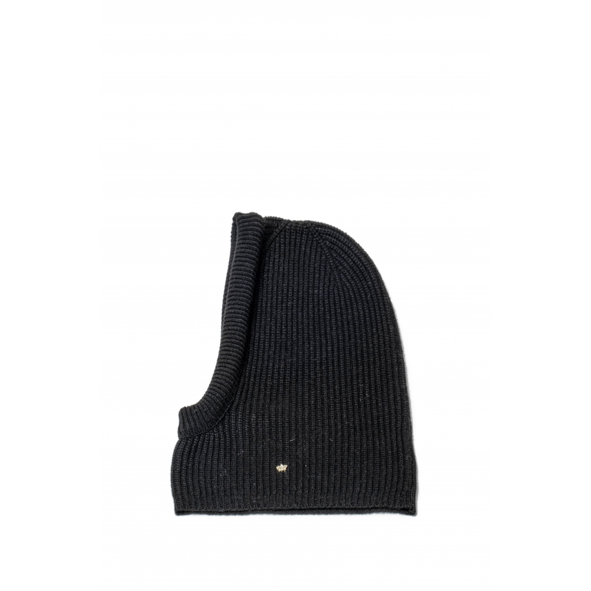 Kagoule ribbed balaclava with piping made in Italy