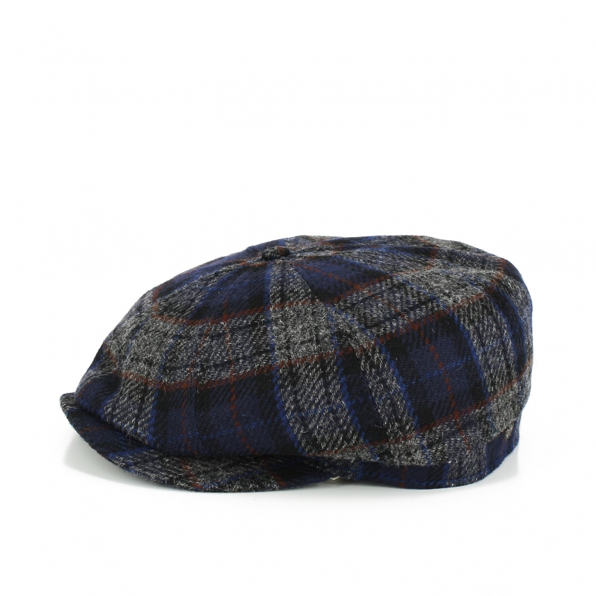 Men's British tweed wool cap hat Made in Italy
