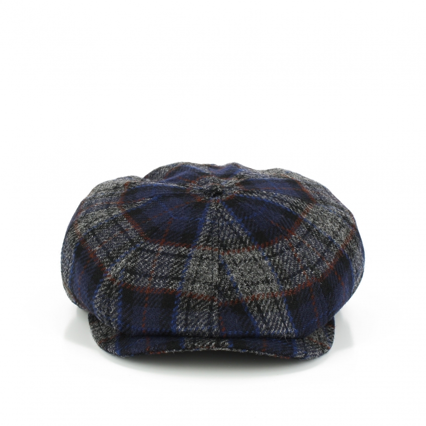 Men's British tweed wool cap hat Made in Italy