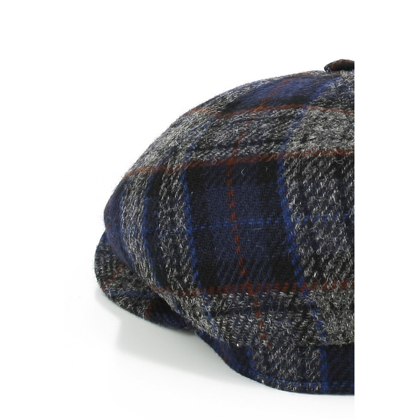Men's British tweed wool cap hat Made in Italy