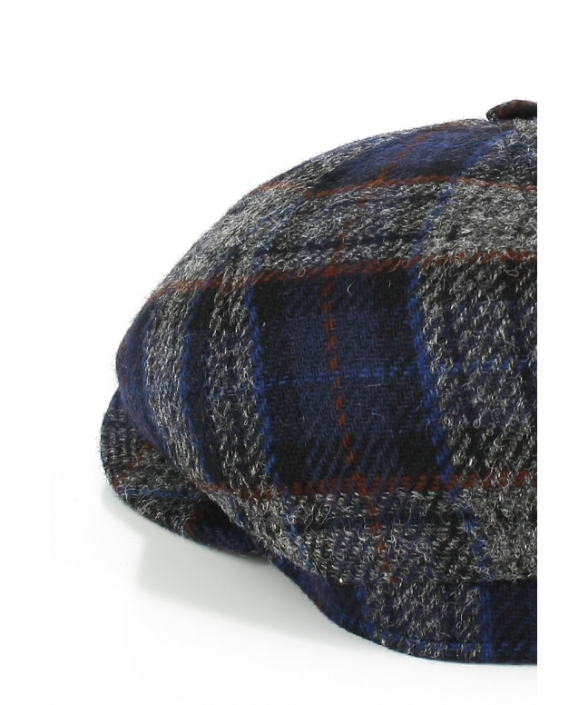 Men's British tweed wool cap hat Made in Italy