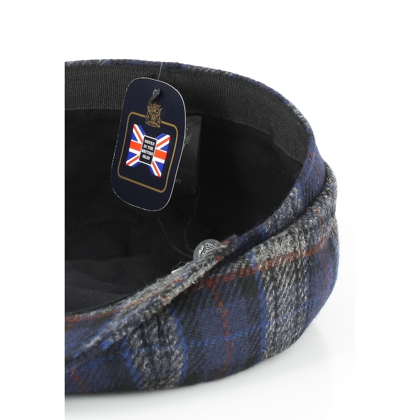 Men's British tweed wool cap hat Made in Italy