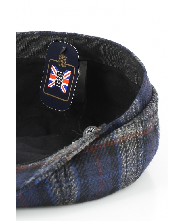 Men's British tweed wool cap hat Made in Italy