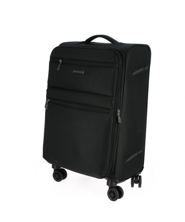 Soft travel trolley NAVIGARE suitcase SOFT line 8 wheels