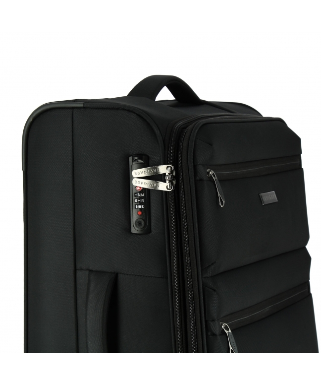 Soft travel trolley NAVIGARE suitcase SOFT line 8 wheels