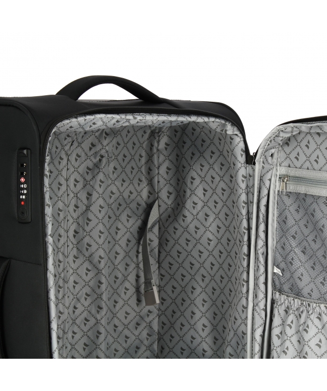 Set 3 valigie Trolley NAVIGARE morbido da viaggio linea SOFT 8 ruote