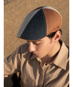 Coppola Uomo in juta e fodera cotone Made in Italy