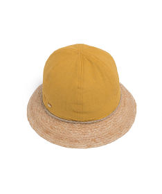 Cappello Donna modello pescatore in rafia e lino