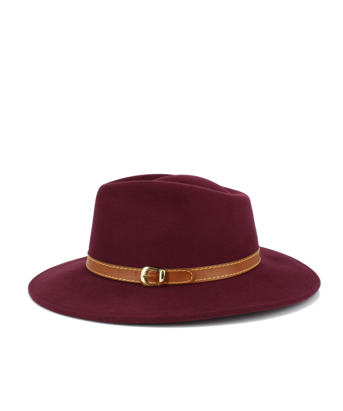 Cappello feltro fedora con cinturino simil pelle UNISEX Made in Italy