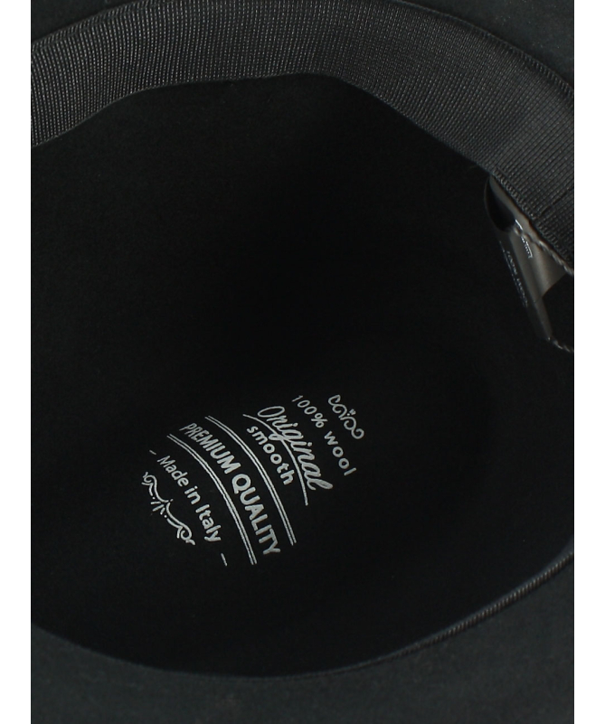 Men's Fedora Hat, Narrow Brim, Raised Back, Made in Italy, Smooth Quality