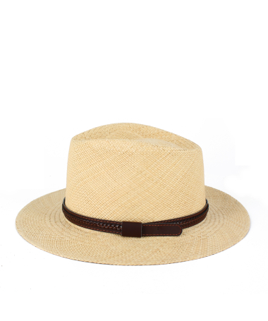 Original Men's Panama Hat Fire-Branded Made in Italy
