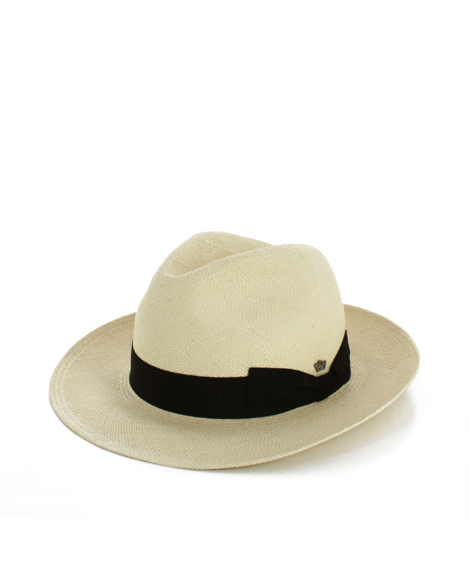Original Herren Panamahut mit Brandzeichen Italien hut