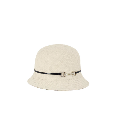 High-quality Panama cloche hat for women, made in Italy.