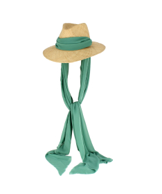 Women's Raffia Hat with Lightweight Chin Strap