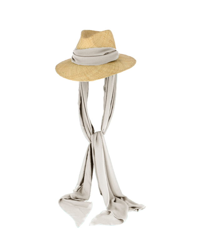 Women's Raffia Hat with Lightweight Chin Strap