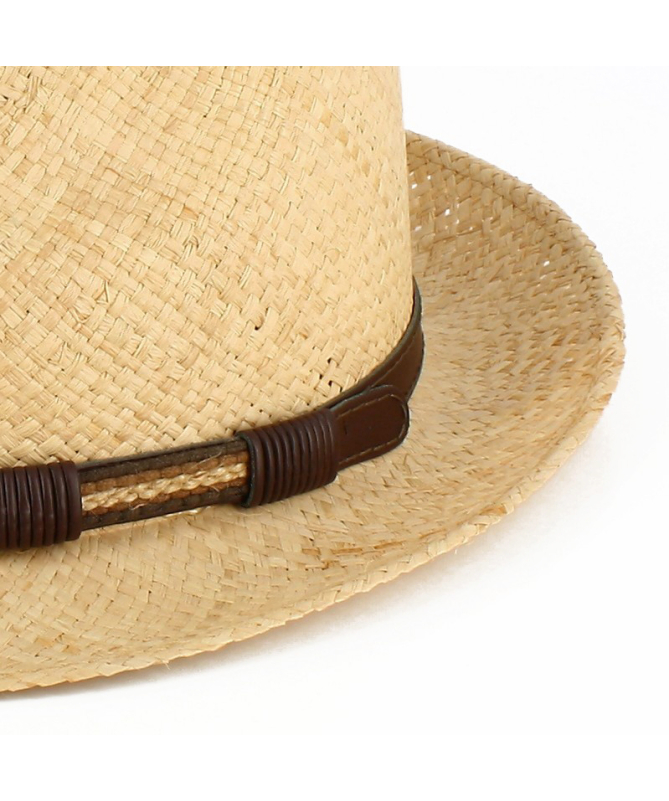 Men's Fedora hat with eco-leather