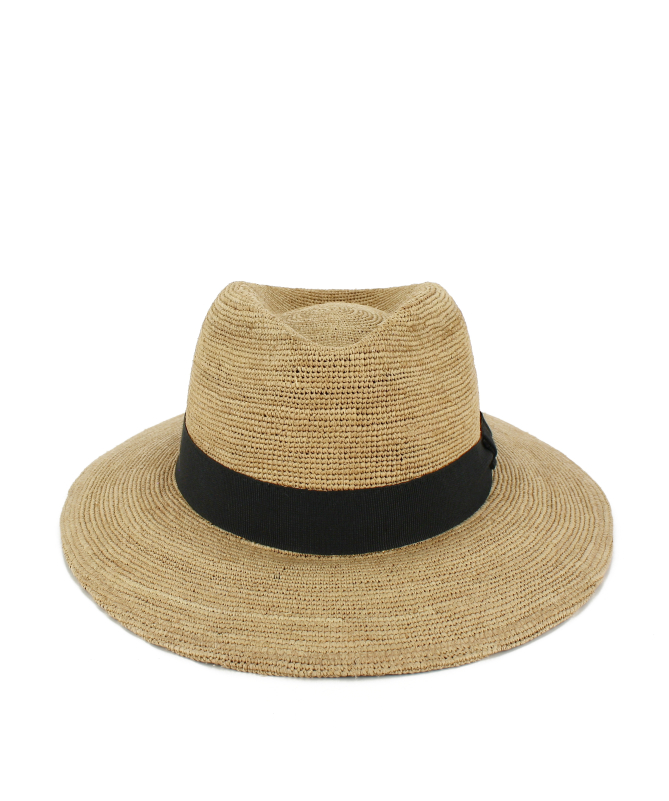 Extra-fine natural raffia hat, fineness 1-4