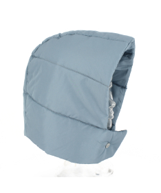 Women's padded quilted hat scarf hood kagoule