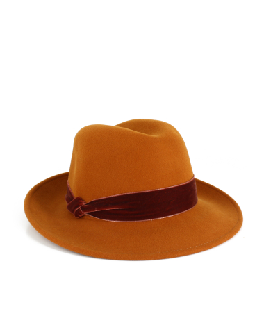 Damen-Trilby-Hut aus Wollfilz, hergestellt in Italien