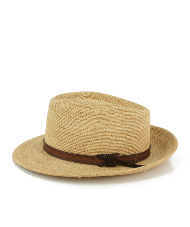 Cappello paglia Made in Italy con cinturino tessuto