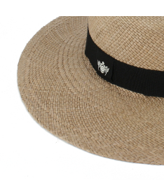 Panama hat made in Italy with a minimal wide brim