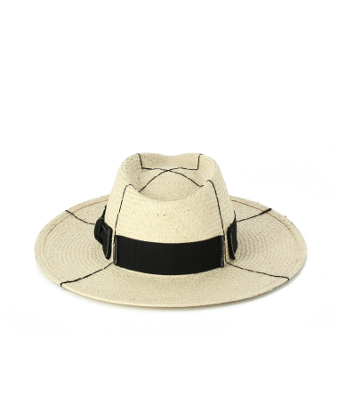 Original hand-finished men's straw hat Made in Italy