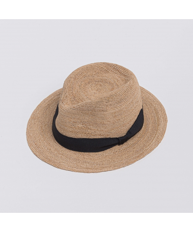 Cappello in rafia naturale extra-fino