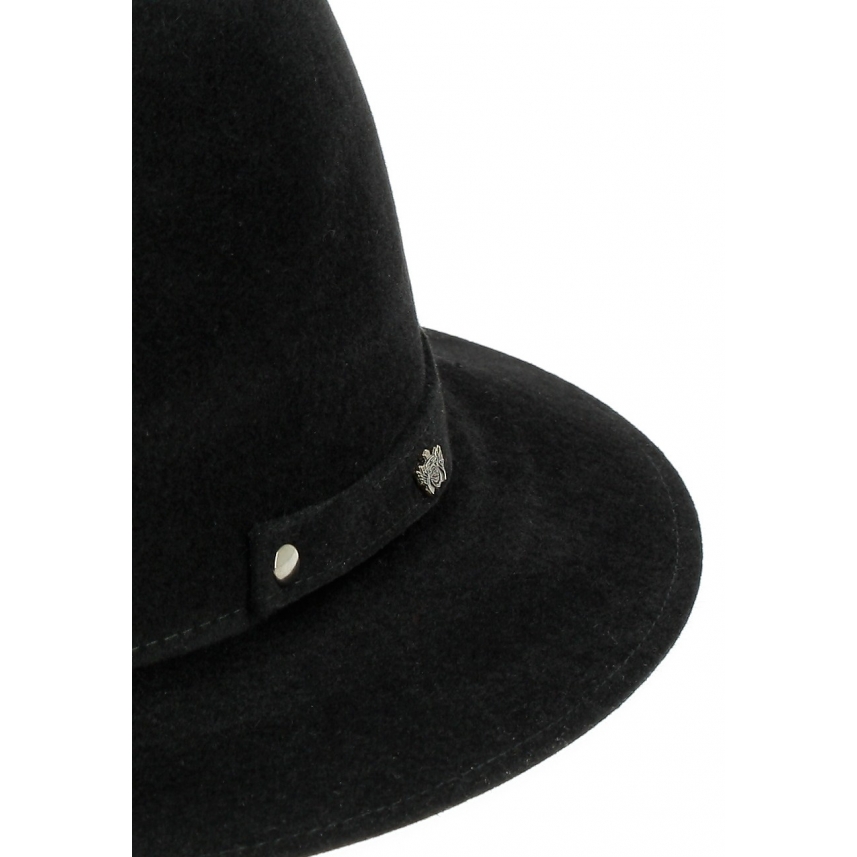 Lapin-Fedora-Hut für Herren mit Filz und Druckknöpfen