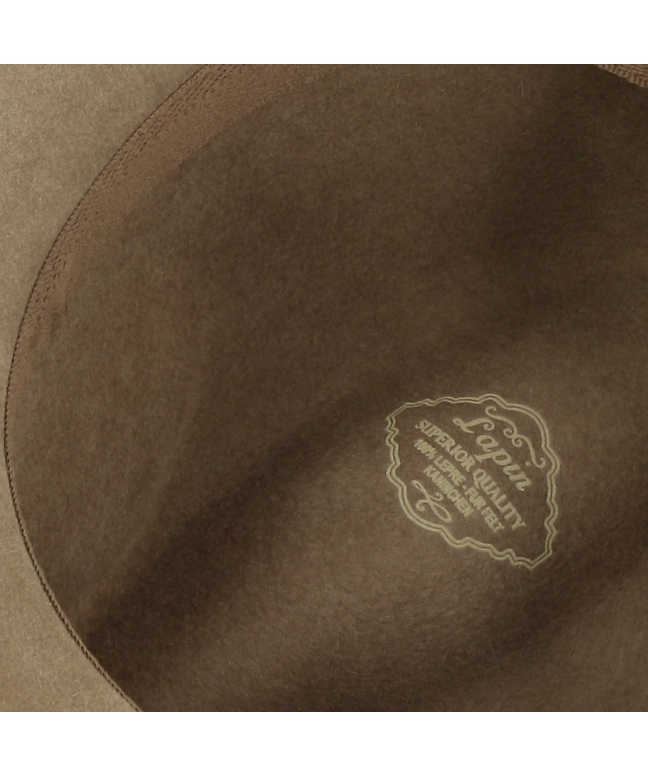 Men's lapin Fedora hat with felt and snaps